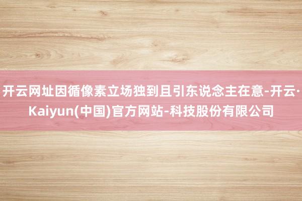 开云网址因循像素立场独到且引东说念主在意-开云·Kaiyun(中国)官方网站-科技股份有限公司