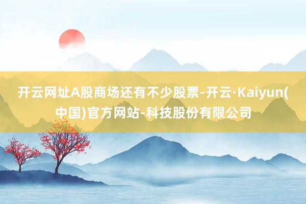 开云网址A股商场还有不少股票-开云·Kaiyun(中国)官方网站-科技股份有限公司