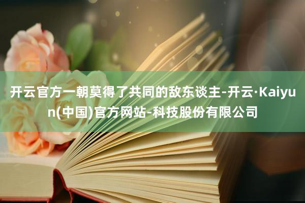 开云官方一朝莫得了共同的敌东谈主-开云·Kaiyun(中国)官方网站-科技股份有限公司