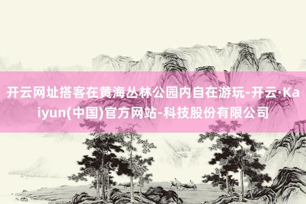 开云网址搭客在黄海丛林公园内自在游玩-开云·Kaiyun(中国)官方网站-科技股份有限公司