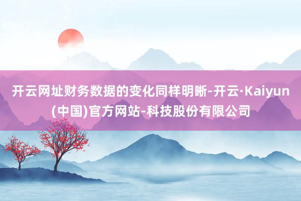 开云网址财务数据的变化同样明晰-开云·Kaiyun(中国)官方网站-科技股份有限公司