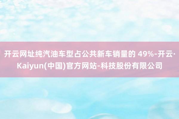 开云网址纯汽油车型占公共新车销量的 49%-开云·Kaiyun(中国)官方网站-科技股份有限公司